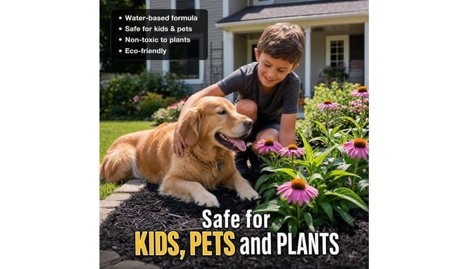 Teexpert Rock Glue for Landscaping: 170OZ Water-Based Formula Mulch Binder for Rocks & Mulch Gravel Pebbles, 100% Permeable Safe for Kids Plants Pets Fast-Drying Easy to Use for Holds 12 Months thumbnail 5