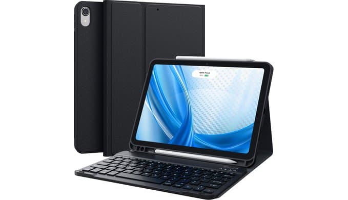 CHESONA for iPad Air 11 Inch (M4/M3/M2)&Air 4th/5th Case with Keyboard thumbnail 1