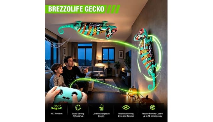 Wall Climbing Gecko RC Toy Birthday Gift for Boys 4-8, 360° Rechargeable thumbnail 3