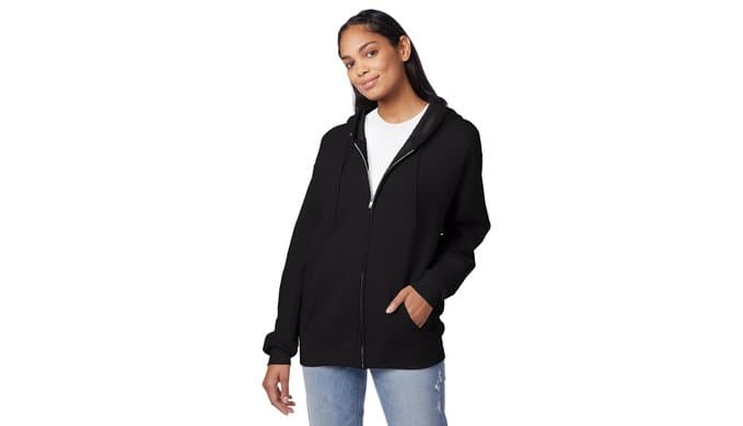 Hanes Men's Zip-up Hoodie, Ecosmart Fleece Full-zip Hoodie for Men, Hooded Sweatshirt thumbnail 4