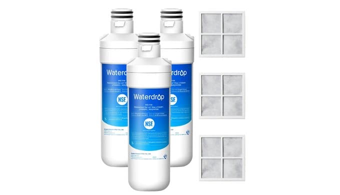 Waterdrop ADQ747935 Refrigerator Water Filter and Air Filter, 3 Combo thumbnail 1