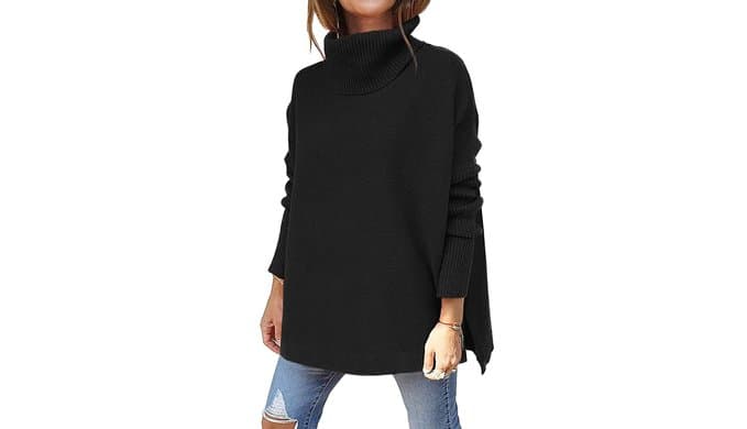 LILLUSORY Womens Turtleneck Oversized Sweaters 2026 Fall Fashion Outfits thumbnail 1