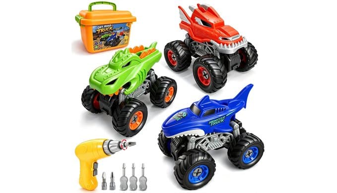 Take Apart Monster Truck Toys for 3 4 5 6 7 Year Old Boys Gifts thumbnail 1