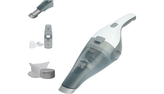 BLACK+DECKER dustbuster Cordless Handheld Vacuum, Portable Car Vacuum Cordless Rechargeable, Wall Mount, Strong Suction QuickClean (HNVC215B10) thumbnail 1