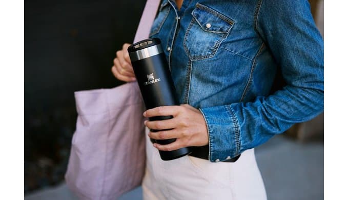 STANLEY Transit FlipTop Mug | Leakproof Coffee Travel Cup | Vacuum Insulated Stainless Steel | Stays Hot or Cold for Hours | BPA-Free | 16 oz | Black 2.0 thumbnail 5