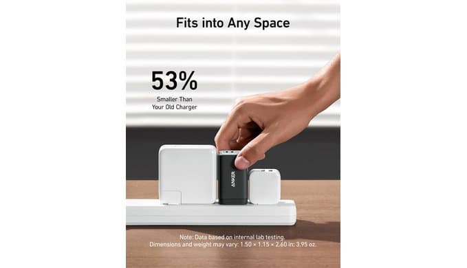 Anker Charger, 65W 3-Port Fast Compact Foldable USB C Charger Block for MacBook Pro/Air, iPad Pro, Galaxy S20, Dell XPS 13, Note 20/10+, iPhone 17 Series, Steam Deck, and More thumbnail 4