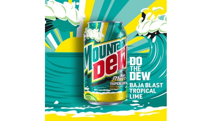 Mountain Dew Baja Blast Cans, 12 oz Cans, 12 Count thumbnail 4
