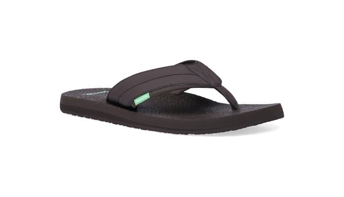 Sanuk Beer Cozy IV Mens Flip Flops - Memory Foam Beach Sandals thumbnail 1