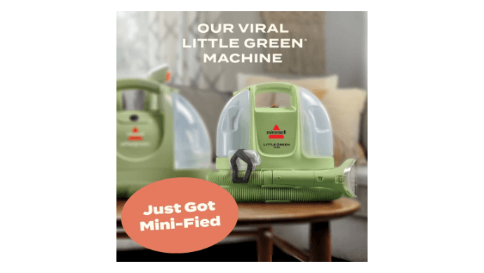 BISSELL Little Green Mini Corded Portable Carpet Cleaner 4064T - 4" Cleaning Path Green thumbnail 3