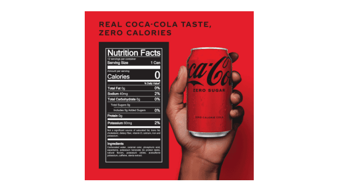Buy 4 for $19.18! Coca-Cola Zero Sugar Soda Soft Drink Fridge Pack Cans, 12 fl oz, 12 Pack thumbnail 2