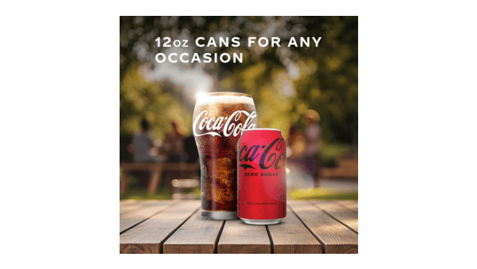 Buy 4 for $19.18! Coca-Cola Zero Sugar Soda Soft Drink Fridge Pack Cans, 12 fl oz, 12 Pack thumbnail 5