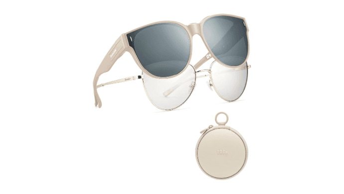 BENEUNDER Polarized Fit Over Sunglasses for Womens & Men, Lightweight Folding Sunglasses for Nearsightedness thumbnail 1