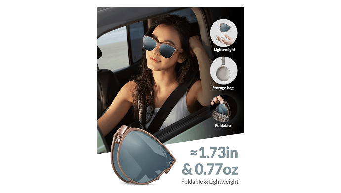 BENEUNDER Polarized Fit Over Sunglasses for Womens & Men, Lightweight Folding Sunglasses for Nearsightedness thumbnail 5