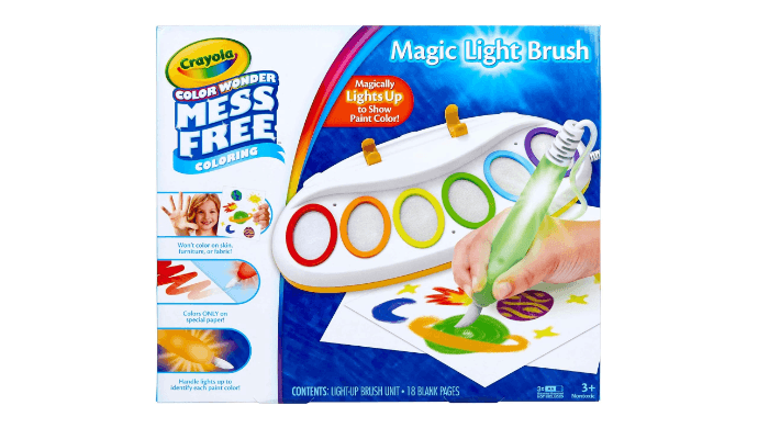 Crayola Color Wonder Magic Light Brush, Mess Free Painting for Kids, Age 3+ thumbnail 1