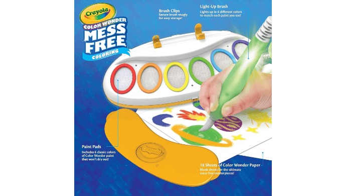 Crayola Color Wonder Magic Light Brush, Mess Free Painting for Kids, Age 3+ thumbnail 4