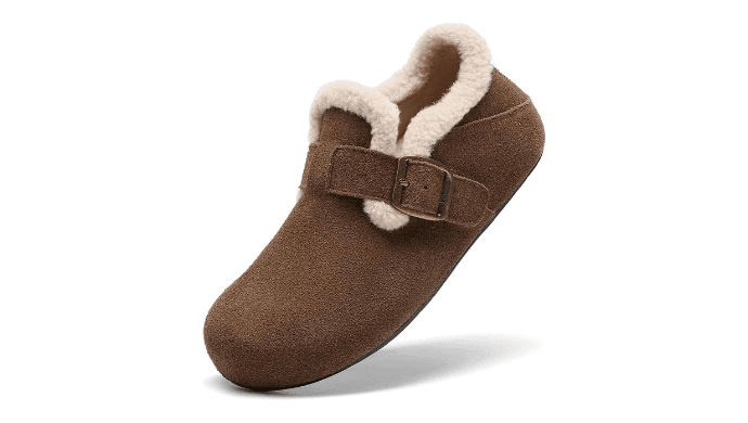 DREAM PAIRS Genuine Suede Mules Slippers for Women thumbnail 1