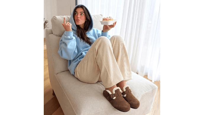 DREAM PAIRS Genuine Suede Mules Slippers for Women thumbnail 2