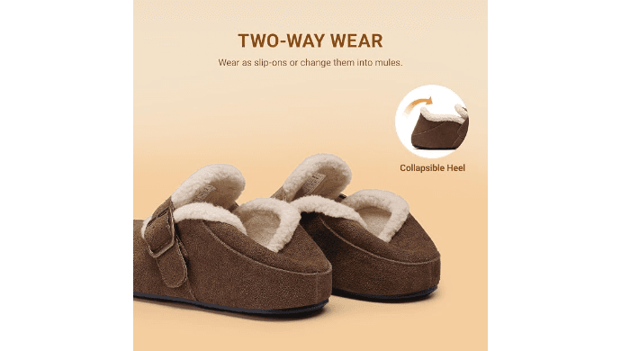 DREAM PAIRS Genuine Suede Mules Slippers for Women thumbnail 5