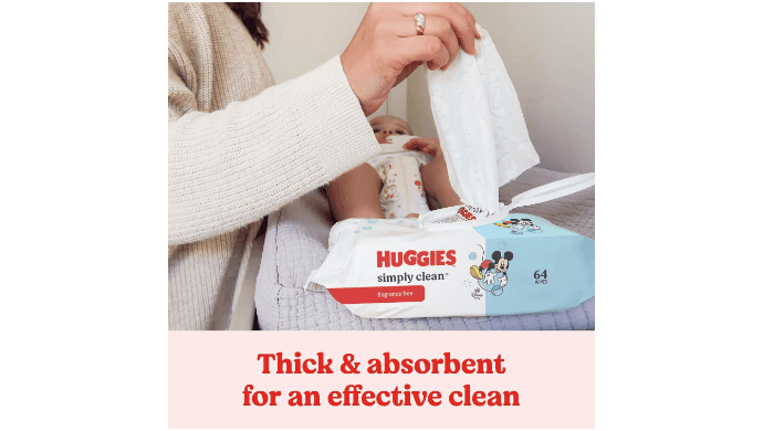 Huggies Simply Clean Baby Wipes, Unscented, 11 Packs, 704 Wipes thumbnail 4