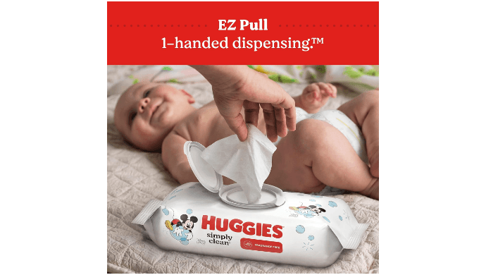 Huggies Simply Clean Baby Wipes, Unscented, 11 Packs, 704 Wipes thumbnail 5