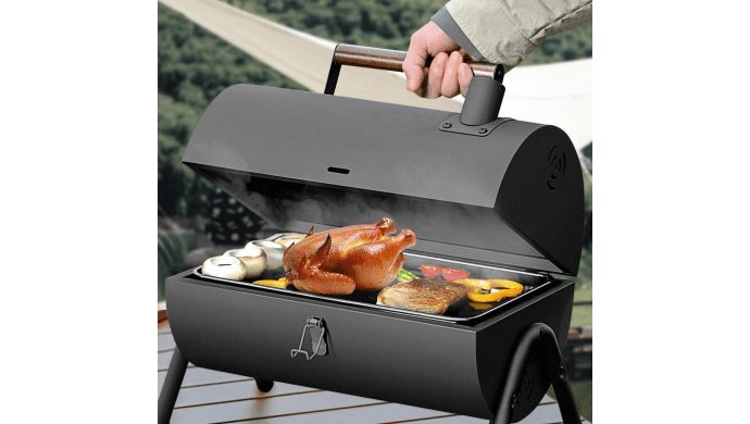 Mibote Portable Iron Charcoal BBQ Grill for Camping and Picnics thumbnail 3