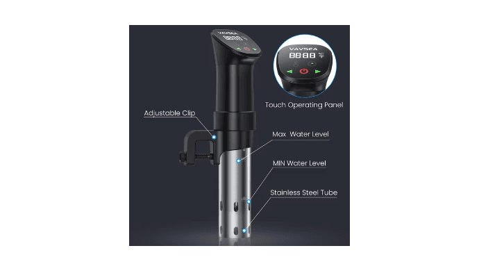 VAVSEA Sous Vide Machines, Precision Cooker, Waterproof Immersion Circulator with Digital Touch Screen and Accurate Temperature Time Control, Sous Vide Device for Home Kitchen thumbnail 5