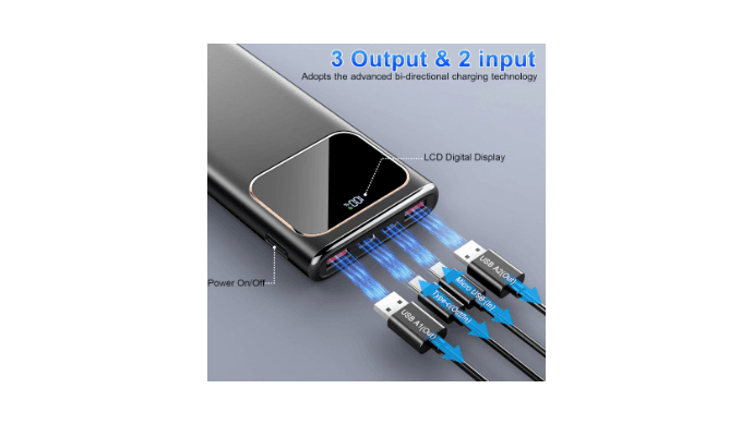Portable Charger, 20000mah Power Bank, 22.5W Fast Charging Battery Pack with Usb-c/Usb-a Output, Digital Display Portable Phone Charger for iPhone 18/17/16/15/14/13 Pro Samsung Google LG iPad AirPods thumbnail 4