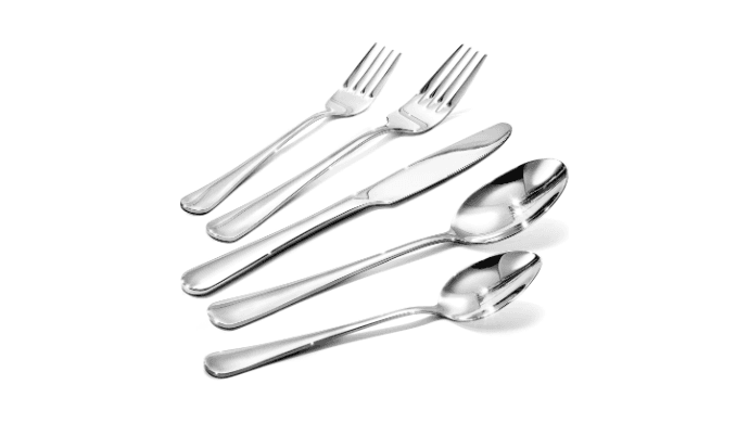 Silverware Set for 8, 40 Piece Heavy Duty 18/10 Stainless Steel Flatware Set, Mirror Polished Cutlery Utensils with Knives Forks & Spoons, Dishwasher Safe - HIKAA thumbnail 1