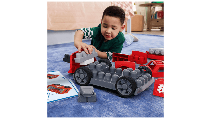 MEGA BLOKS Fisher-Price 3-in-1 Build & Go Race Car Block Toy thumbnail 2