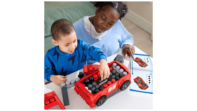MEGA BLOKS Fisher-Price 3-in-1 Build & Go Race Car Block Toy thumbnail 4