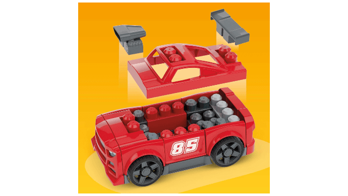 MEGA BLOKS Fisher-Price 3-in-1 Build & Go Race Car Block Toy thumbnail 5
