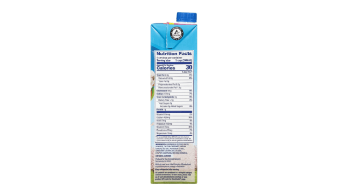 Almond Breeze Dairy Free Almondmilk, Unsweetened Vanilla, 32 Ounce (Pack of 6) thumbnail 2