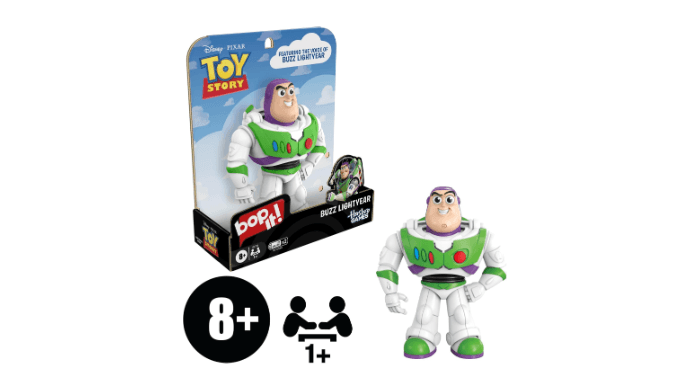 Hasbro Gaming Bop It! Disney Pixar Buzz Lightyear Edition Game | Inspired by Toy Story 5 | Officially Licensed Disney Kids Games | Ages 8+ | 1+ Players thumbnail 3