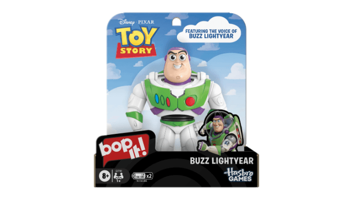 Hasbro Gaming Bop It! Disney Pixar Buzz Lightyear Edition Game | Inspired by Toy Story 5 | Officially Licensed Disney Kids Games | Ages 8+ | 1+ Players thumbnail 4