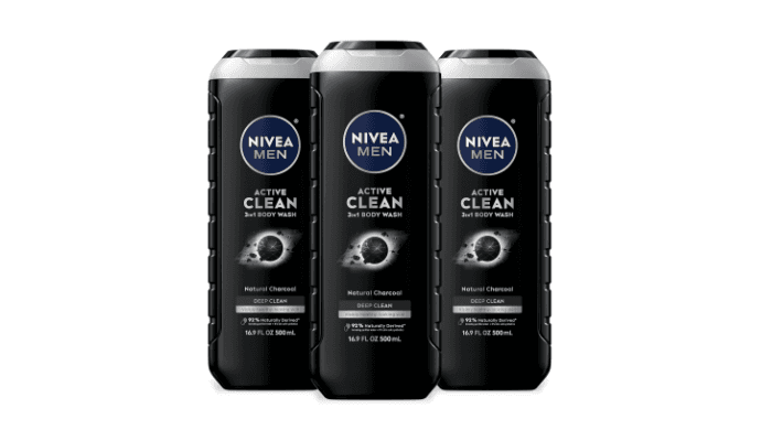 Quantity of 6 Bottles NIVEA MEN Active Clean 3-in-1 Body Wash, Mulitpack, 3 x 16.9 FL OZ thumbnail 1