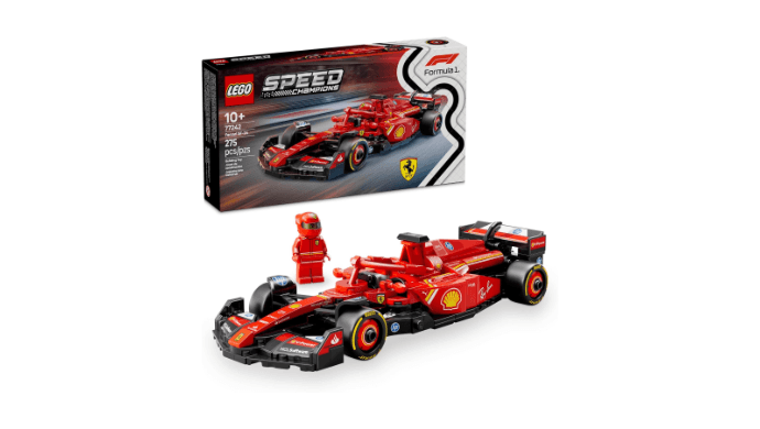 LEGO Speed Champions Ferrari SF-24 F1 Race Car Toys - Building Sets for Kids, Boys & Girls, Ages 10+ - Ferrari F1 Model Car Kits for Display or Play - Gift Ideas for Birthdays and Fans - 77242 thumbnail 1