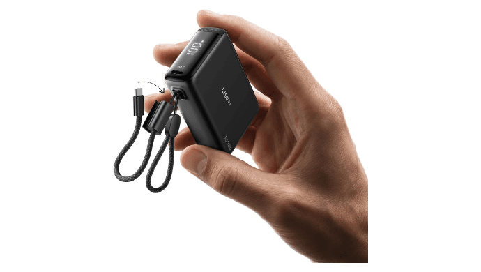 LISEN Small Portable Charger, 45W 10,000mAh Compact Power Bank Fast Battery thumbnail 1