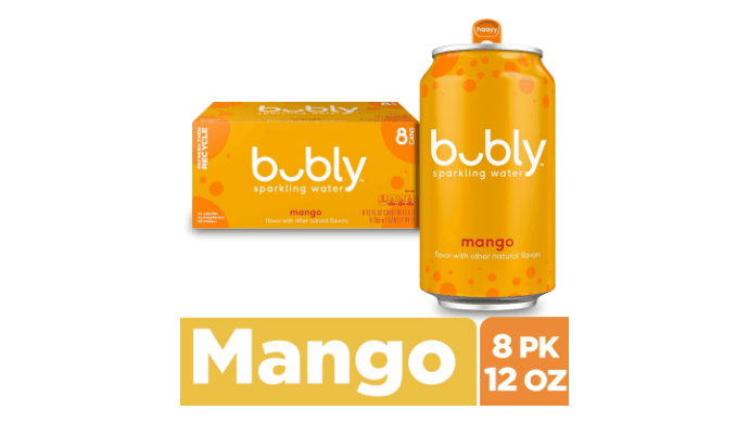 bubly Sparkling Water, Mango, 12 Fl Oz Cans (8 Pack) thumbnail 3