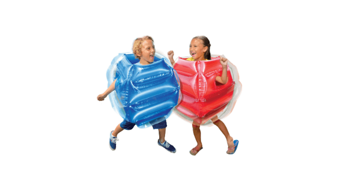 BANZAI: Bump N' Bounce Body Bumpers, A Game of Bumping & Bopping, 2 Bumpers Included in Red & Blue, Fun & Safe Cushion Inflatable Surface, For Ages 4 and up thumbnail 2