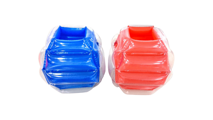BANZAI: Bump N' Bounce Body Bumpers, A Game of Bumping & Bopping, 2 Bumpers Included in Red & Blue, Fun & Safe Cushion Inflatable Surface, For Ages 4 and up thumbnail 3