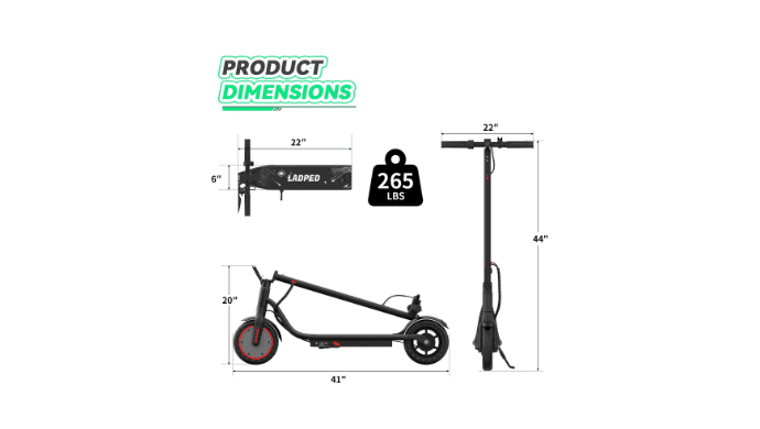 2026 Adult Electric Scooter Foldable Long Range High Speed 25KM/H Urban Commuter thumbnail 3