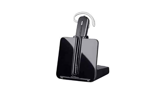 (NEW) Plantronics CS540 Wireless DECT Headset (Poly) - Single Ear (Mono) Convertible (3 wearing styles) - Connects to Desk Phone - Noise Canceling Microphone