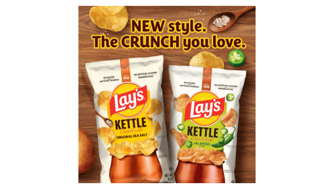 Lay's Kettle Cooked Potato Chips, Variety Pack, 0.85 Ounce (Pack of 40) thumbnail 5