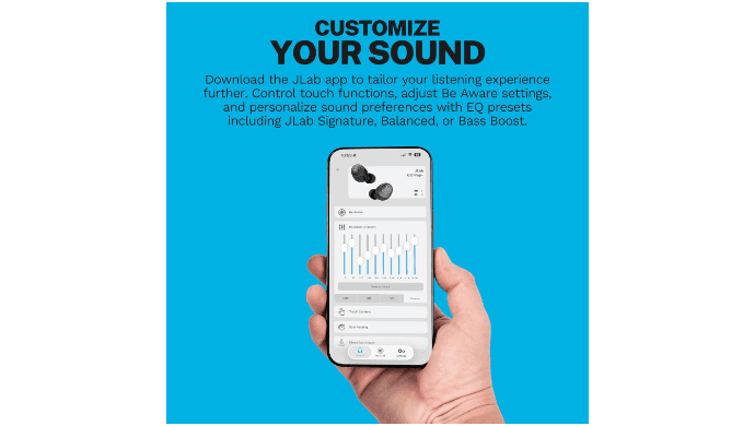 JLab Go Air Pop+ Earbuds, Dual Connect, EQ3 Sound, Slate thumbnail 2