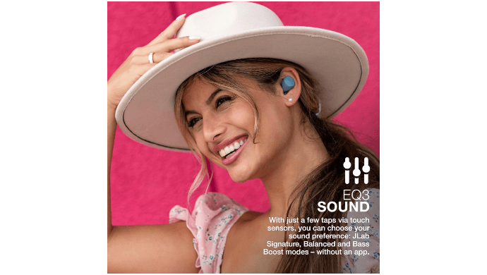 JLab Go Air Pop+ Earbuds, Dual Connect, EQ3 Sound, Slate thumbnail 5