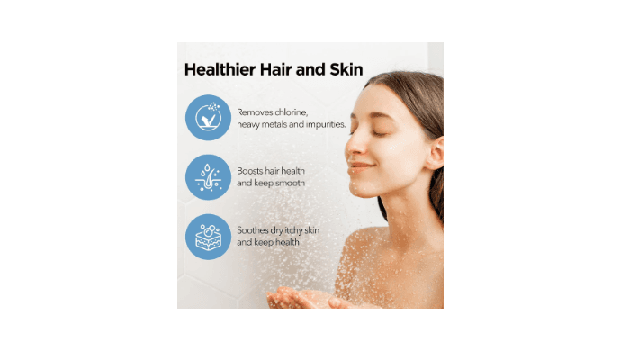 NSF Certified Filtered Shower Head - 5 Settings High Pressure Rain Shower Head with Filter for Hard Water Softener - Easy Install & Replace - Bathroom Showerhead to Remove Chlorine & Heavy Metals thumbnail 5