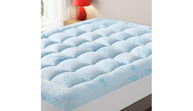 Queen Size Mattress Topper, Extra Thick Pillow Top Mattress Pad thumbnail 1