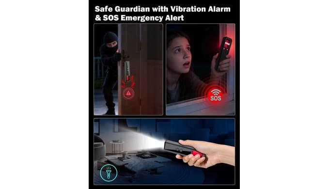 Hidden Camera Detectors, 7-in-1 Anti Spy Camera Finder, Bug Detector for RF Signal, WiFi Scanner, GPS Tracker, Listening Device, Portable Privacy Protection for Hotel Office Car Travel thumbnail 5