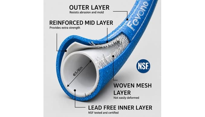 3 ft Lead-in Garden Hose, Hose Reel Leader Hose thumbnail 2