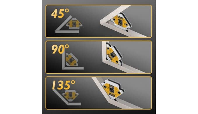 TOOLIOM Arrow Welding Magnet Set, 4-Pcs 25 lb & 50 lb Holding Force thumbnail 3